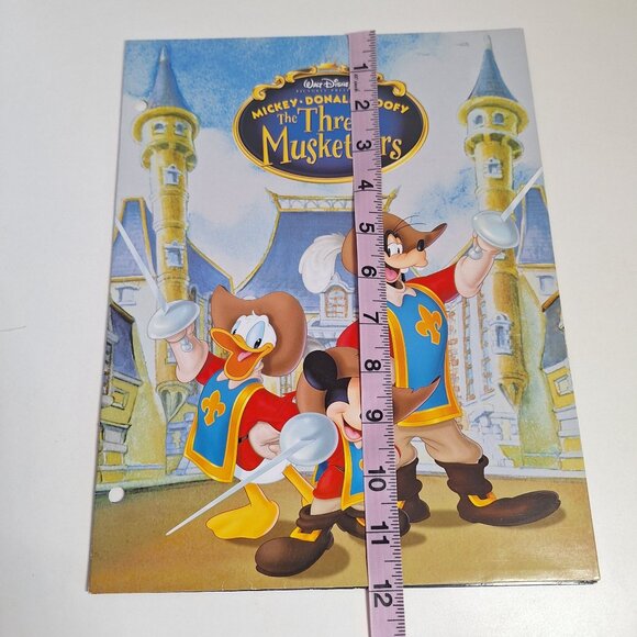 Disney Mickey Donald Goofy The Three Musketeers Pocket Folder 3 Ring - Picture 5 of 6